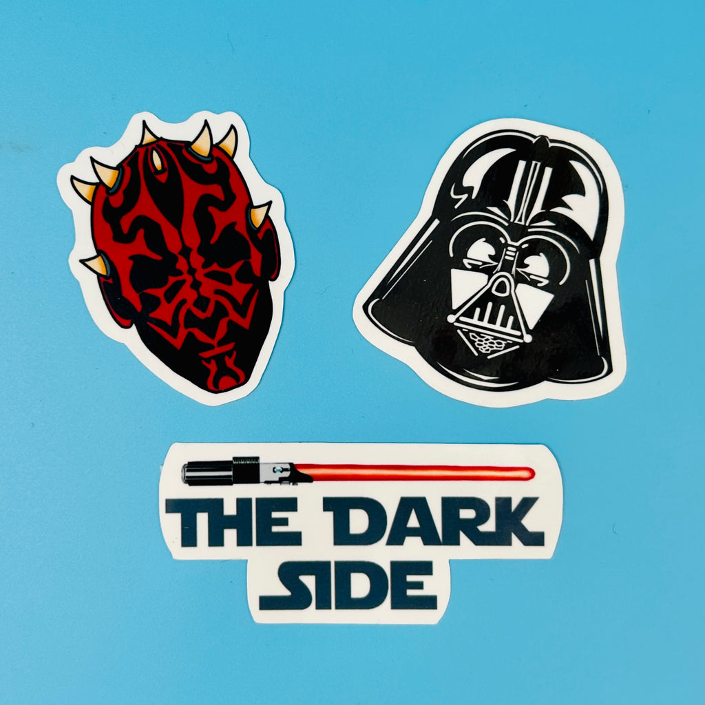 The Dark Side Sticker Pack - Vader, Maul, Lightsaber