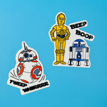 Load image into Gallery viewer, Droid Army Sticker Pack - C3PO, R2D2, BB-8