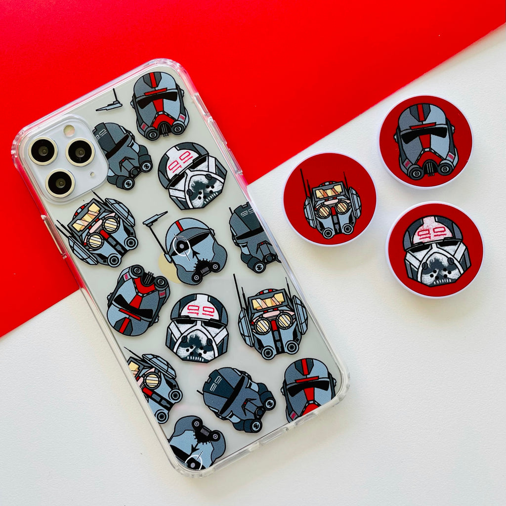 Squad 99 Bad Batch Phone Case and matching Phone Grip