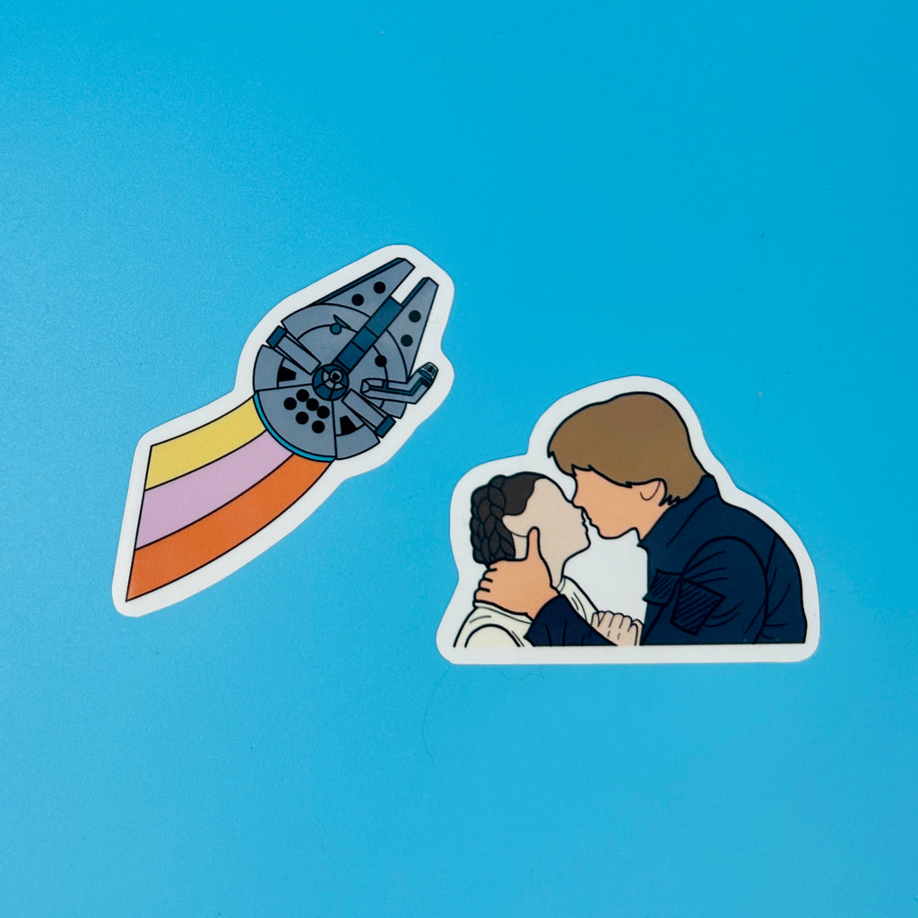 Han Leia Millennium Falcon Sticker Pack