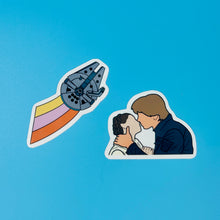 Load image into Gallery viewer, Han Leia Millennium Falcon Sticker Pack