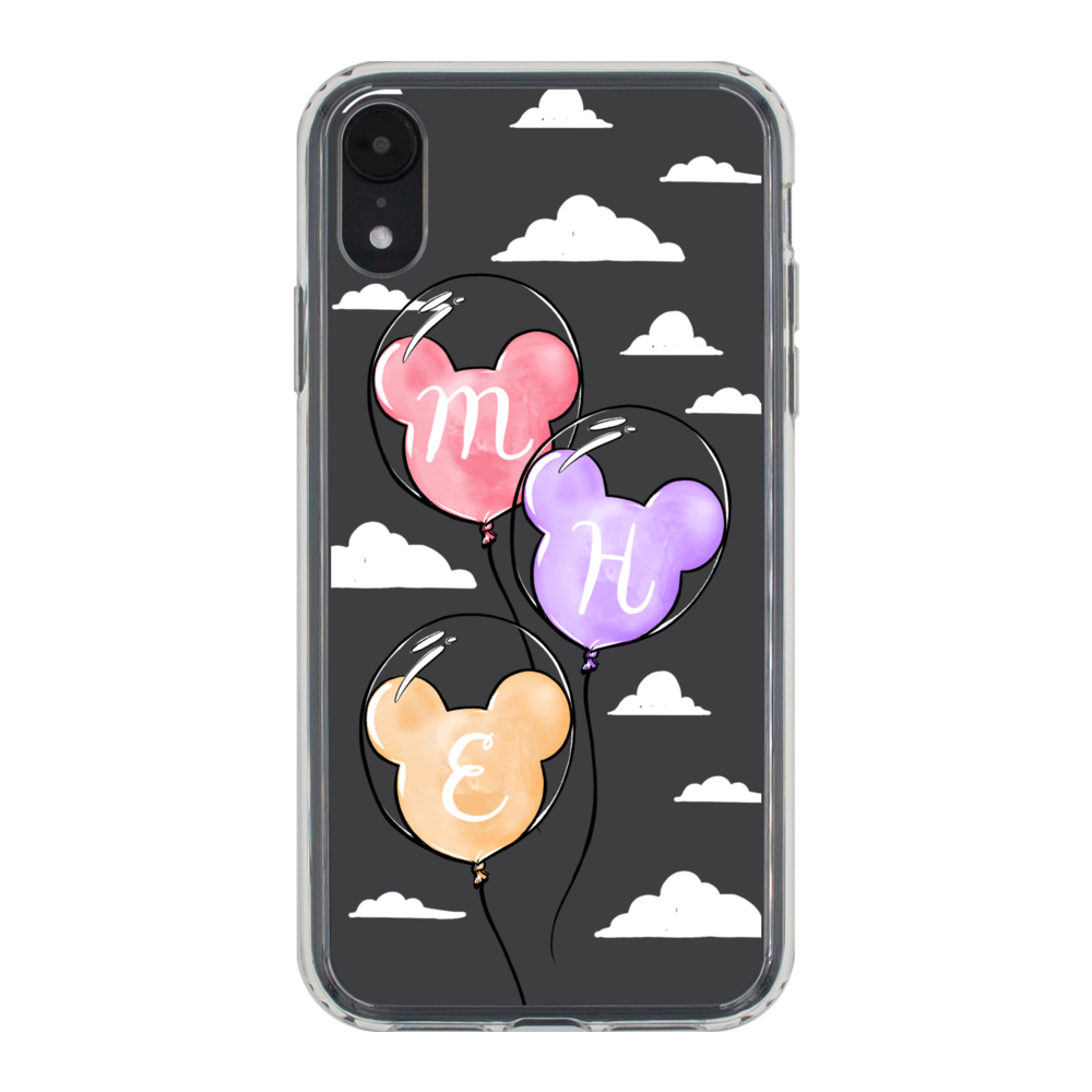 Monogram Balloons - Clouds Phone Case iPhone XR