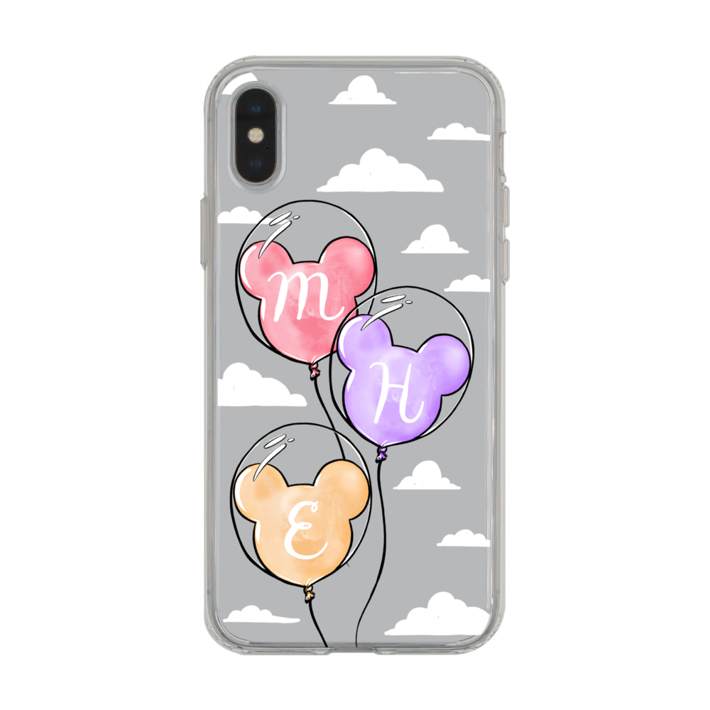 Monogram Balloons - Clouds Phone Case iPhone X/XS