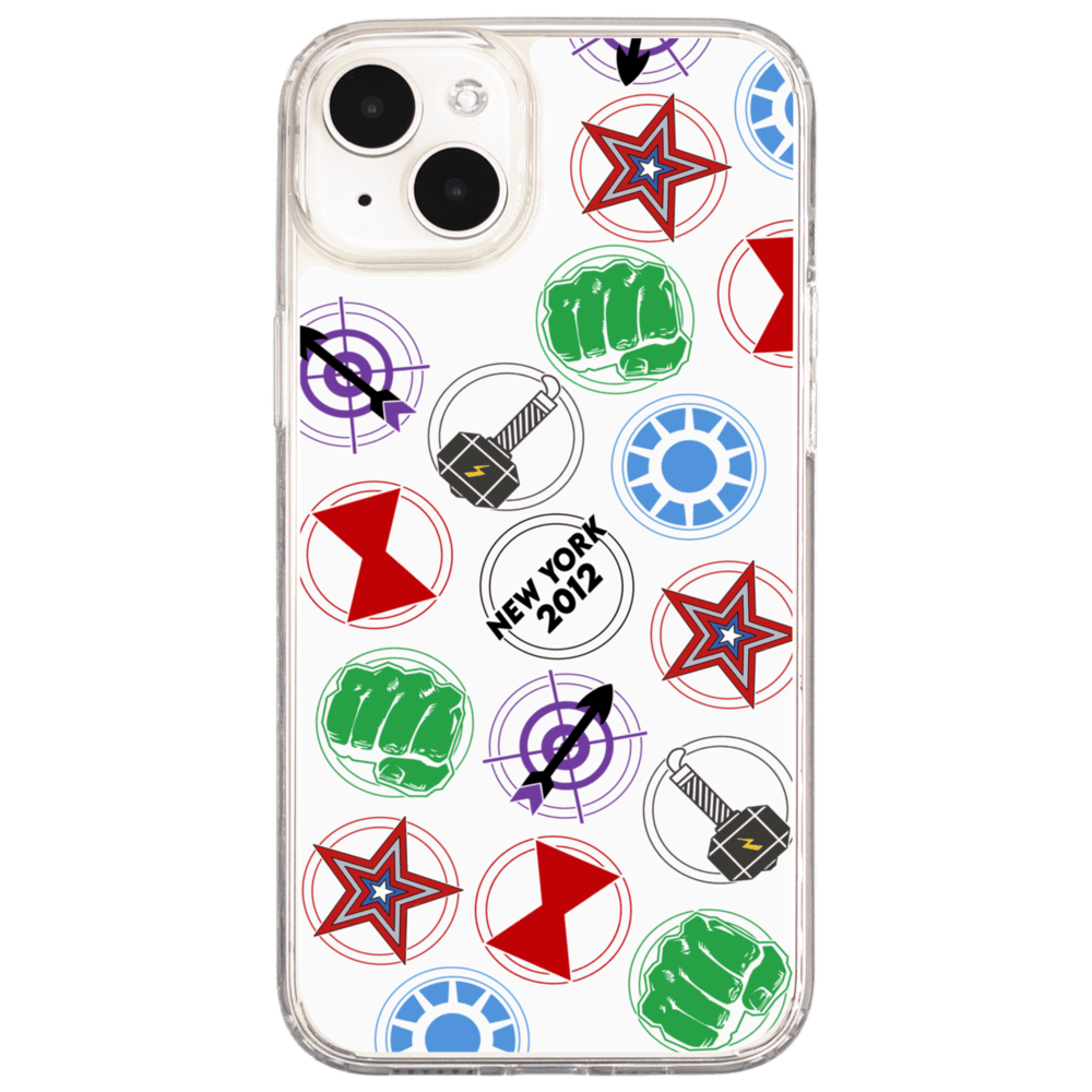 Superheroes in NY Phone Case iPhone 14 Plus