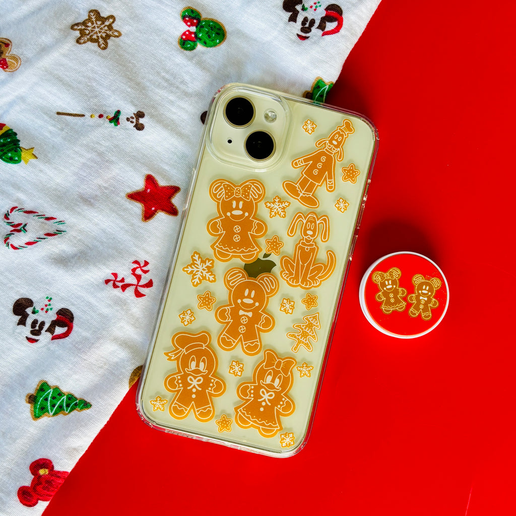 Gingerpals Phone Case and matching Phone Grip with Disney Christmas T-shirt