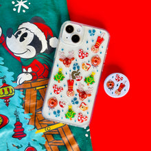 Load image into Gallery viewer, Very Merry Parade Phone Case and matching Phone Grip and Mickey Christmas t-shirt