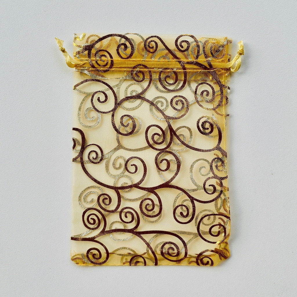Gold organza bag