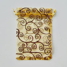 Load image into Gallery viewer, Gold organza bag
