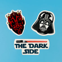 Load image into Gallery viewer, The Dark Side Sticker Pack - Vader, Maul, Lightsaber