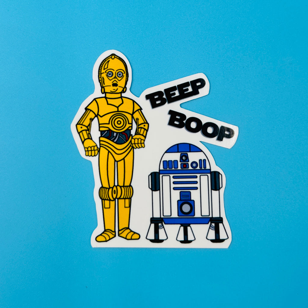 Droid Army Sticker Pack - C3PO, R2D2
