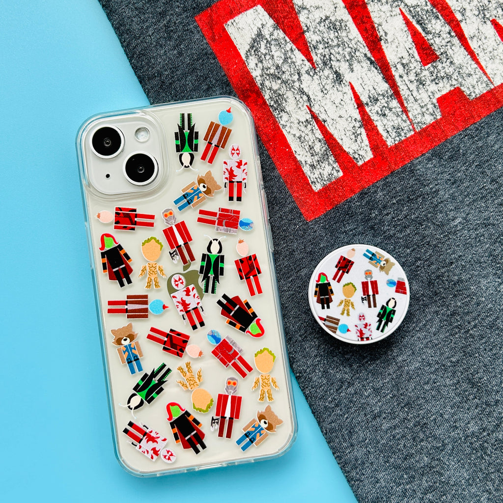 Itsy-Bits: Space Heroes Phone Case and Matching Phone Grip