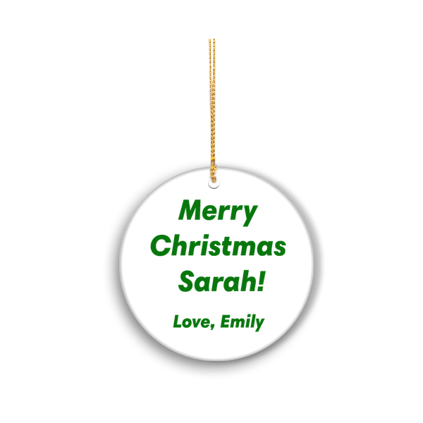 Santa Ornament