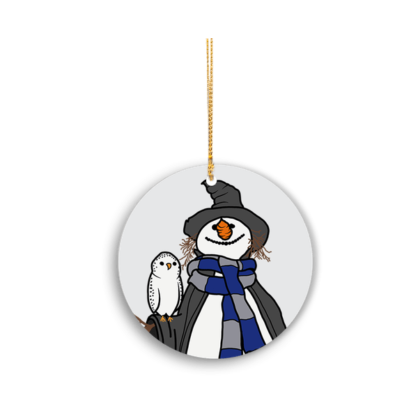 Village Snowman Ornament - Raven