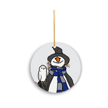 Load image into Gallery viewer, Village Snowman Ornament - Raven