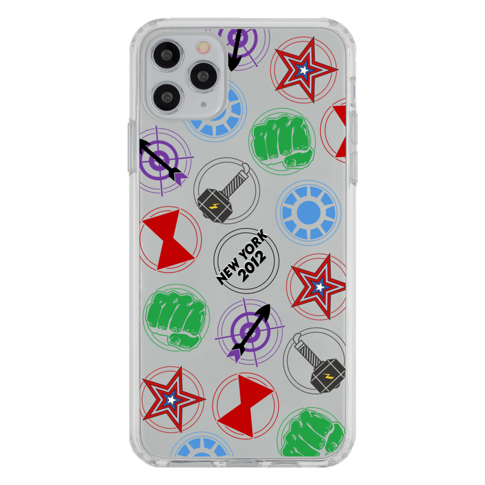 Superheroes in NY Phone Case iPhone 11 Pro Max