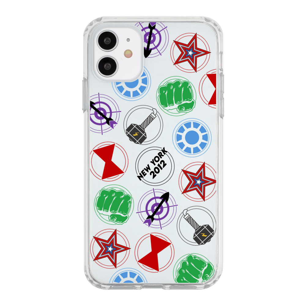 Superheroes in NY Phone Case iPhone 11