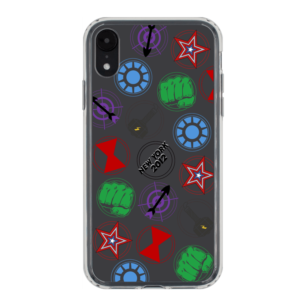 Superheroes in NY Phone Case iPhone XR
