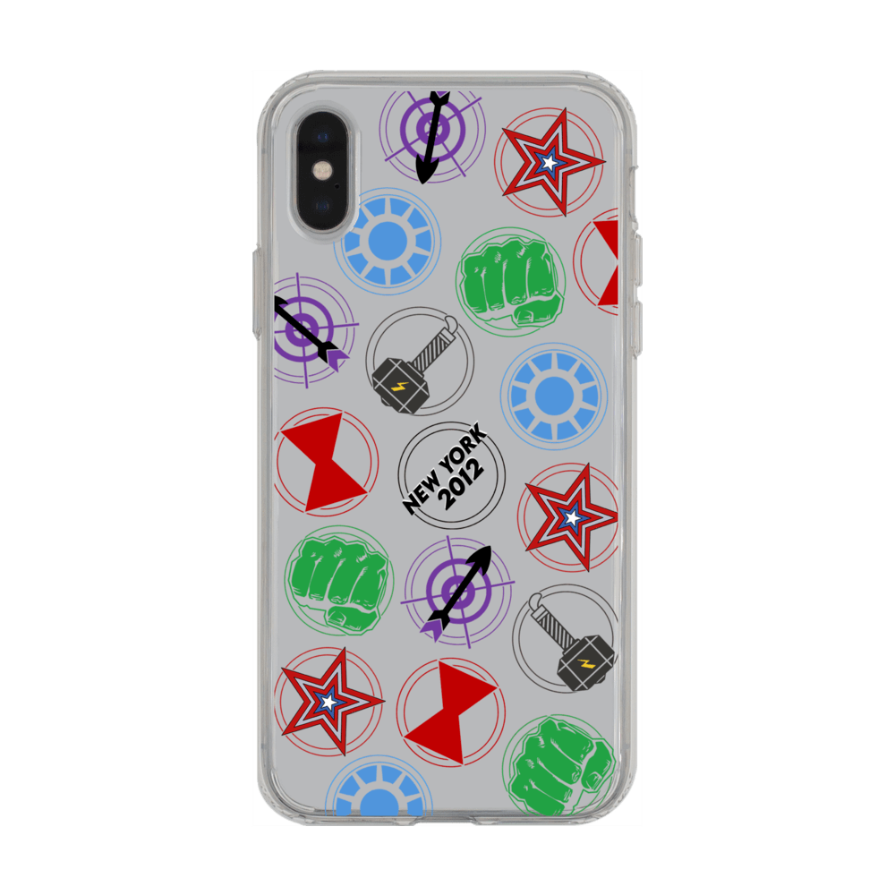 Superheroes in NY Phone Case iPhone X/XS