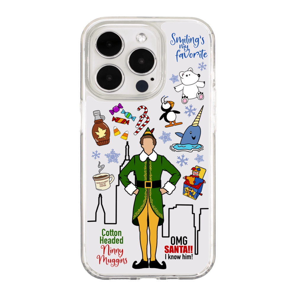 NYC Christmas Elf Phone Case iPhone 14 Pro
