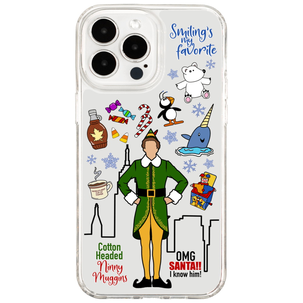 NYC Christmas Elf Phone Case iPhone 14 Pro Max