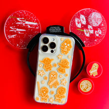 Load image into Gallery viewer, Cookie Wars Phone Case and Matching Phone Grips with Star Wars Light Up Mickey Mouse Ears