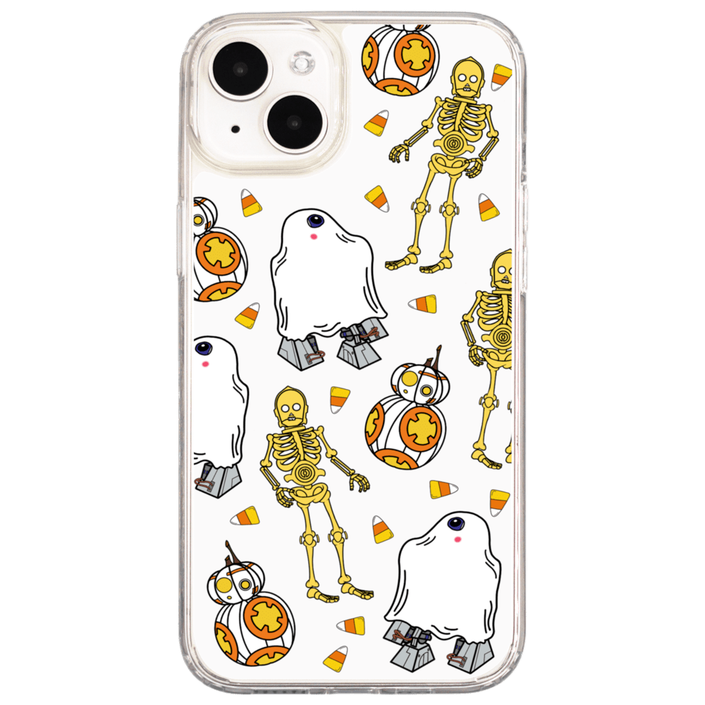 Hall-o-droids C3PO R2D2 BB8 Phone Case iPhone 14 Plus