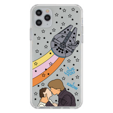 Load image into Gallery viewer, I Love You I Know Han and Leia with Millennium Falcon Phone Case iPhone 11 Pro Max