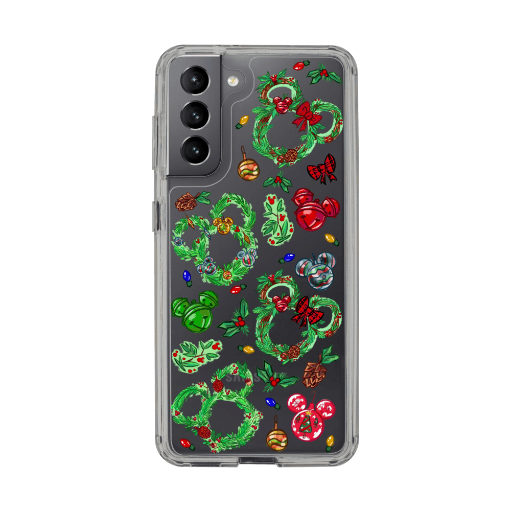 Holiday Magic Mickey Wreath Phone Case Samsung S21