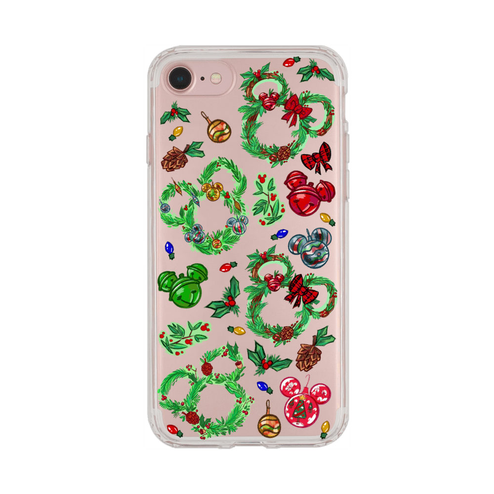 Holiday Magic Mickey Wreath Phone Case iPhone 7 8 SE