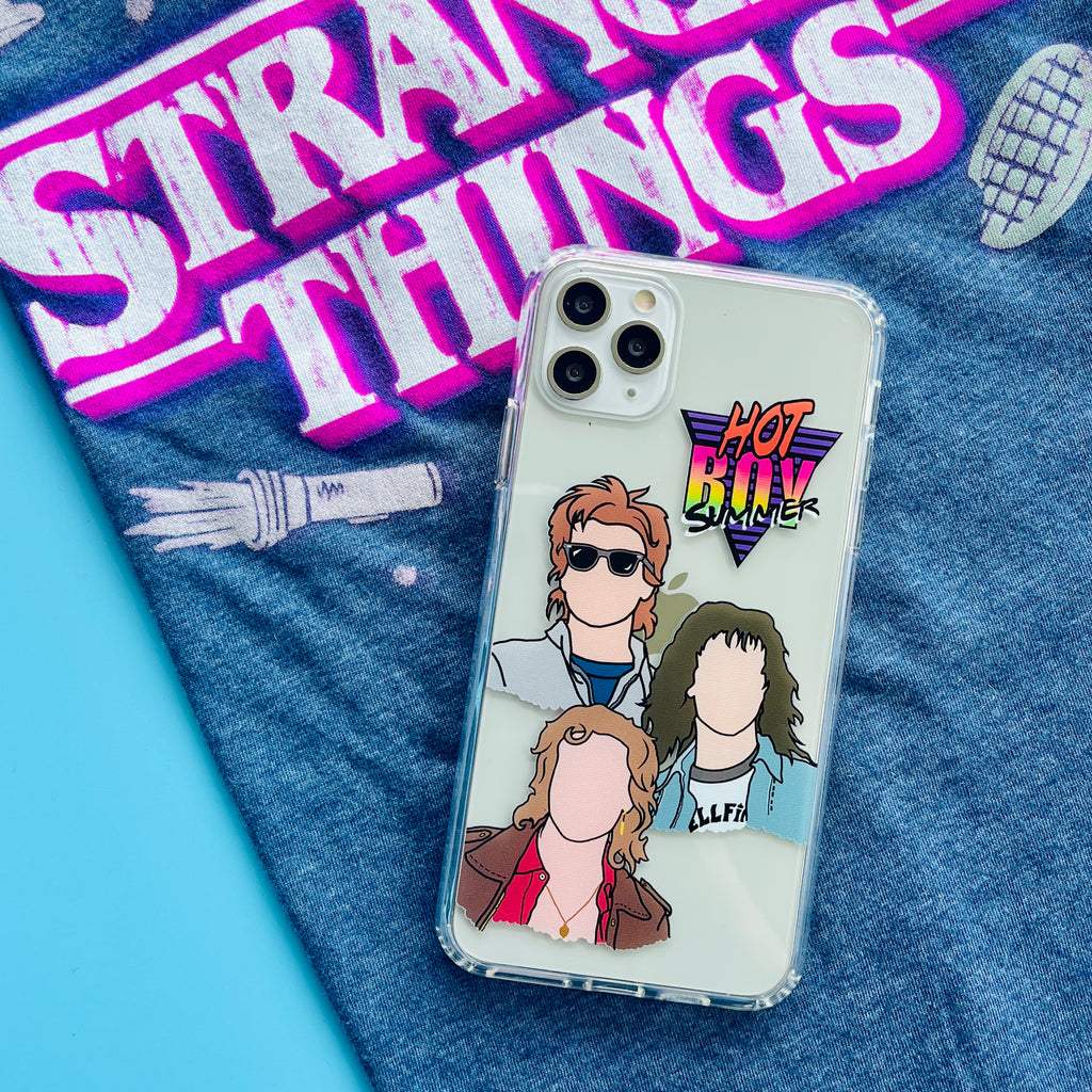 Hot Boy Summer Phone Case with Stranger Things T-shirt