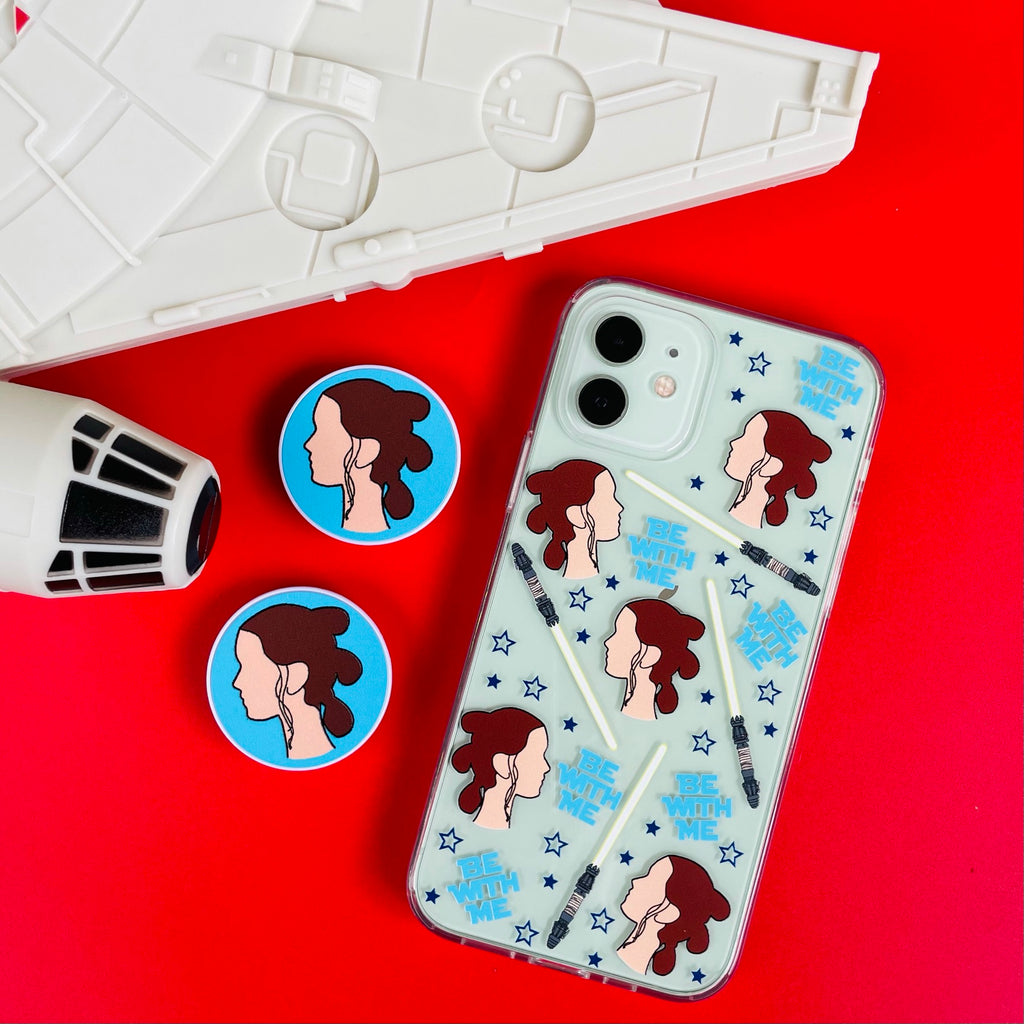 Be With Me Rey Phone Case and Phone Pop Socket Grip