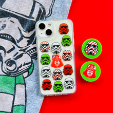 Load image into Gallery viewer, Stormtrooper shirt with Holiday Troop phone case and matching phone grip