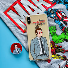 Load image into Gallery viewer, Daredevil Phone case and matching Phone Grip with Marvel t-shirt