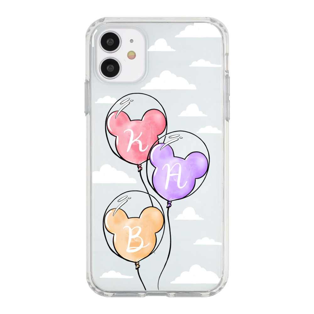 Monogram Balloons - Clouds Phone Case iPhone 11