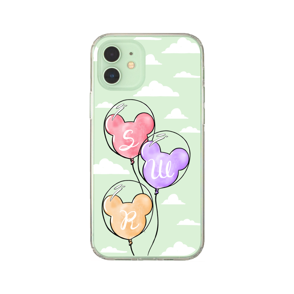 Monogram Balloons - Clouds Phone Case iPhone 12/12 Pro