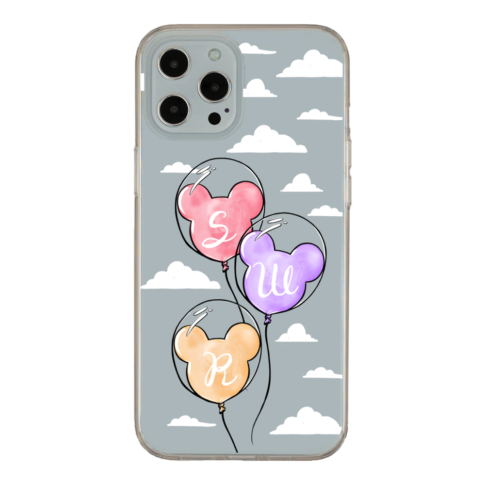 Monogram Balloons - Clouds Phone Case iPhone 11 Pro Max