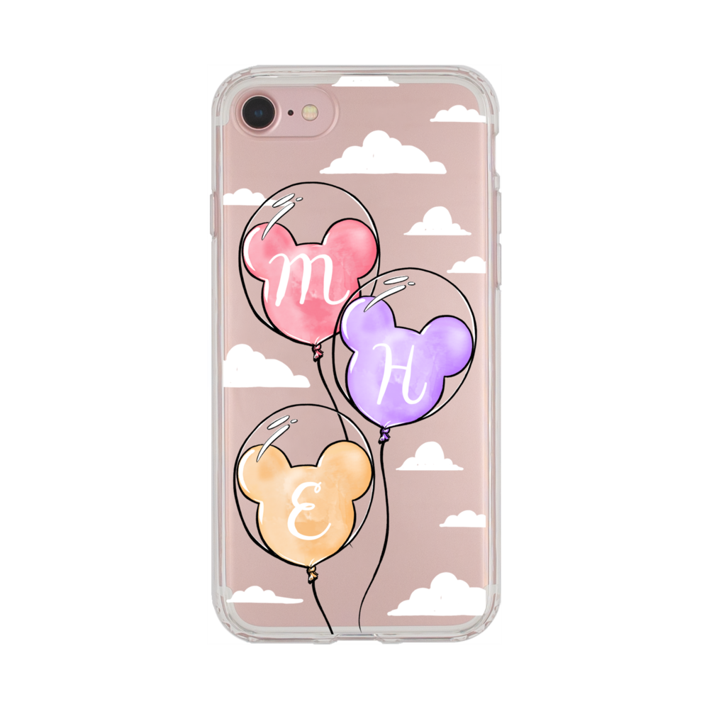 Monogram Balloons - Clouds Phone Case iPhone 7/8/SE